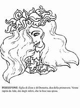 Disegni Artemide Colorare Dea Persephone Maestrasabry Eroi Minori sketch template