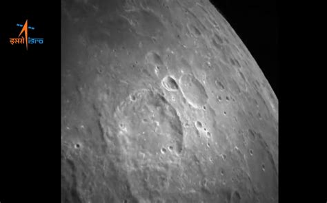 isro releases images  moon captured   km altitude  lander