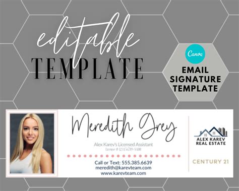Email Signature Template Etsy Email Signature Templates Email