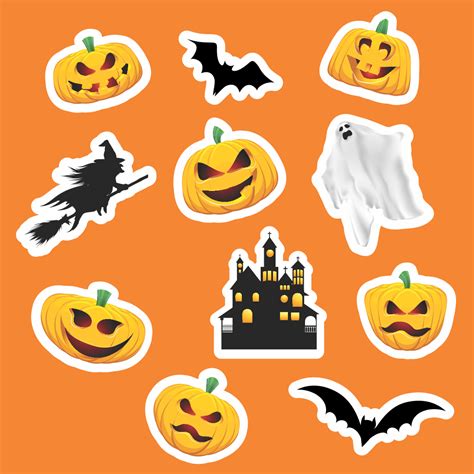 halloween stickers  print