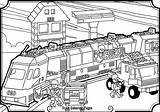 Train Coloring Pages Lego Station City Freight Drawing Caboose Getdrawings Getcolorings Printable Paintingvalley Colorings sketch template