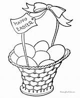 Easter Coloring Basket Pages Printable Baskets Color Print Bunny Kids Printing Help Click Do Worksheets Raising sketch template