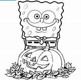 Coloring Halloween Spongebob Pages Cartoon Pumpkin Squarepants Printable Superhero Print Color Kids Elmo Fall Book Christmas Happy Getdrawings Popular Anime sketch template