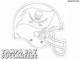 Coloring Pages Nfl Helmets Buccaneers Tampa Bay Print Colorings Popular sketch template