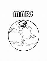 Mars Coloring Pages Planet Color Printable Getcolorings Luna Getdrawings sketch template