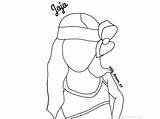 Jojo Siwa Coloring Pages Drawing Printable Fan Line Aldc Draws Kids Color Print Cute Adults sketch template