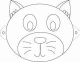 Cat Mask Face Coloring Printable Kids Template Pages Drawing Animal Head Pumpkin Print Colouring Masks Studyvillage Halloween Board Templates Stencils sketch template