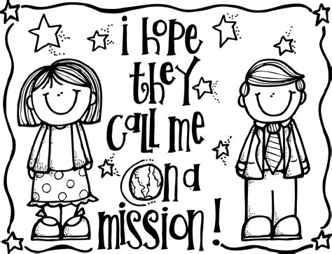 missionary clipart lds coloring pages lds primary missionary lds