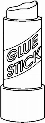 Glue Stick Clipart Clip Elmers Cliparts Coloring Large Ces Carson Index Library Gluing Bw Clipground sketch template