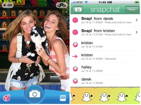 snapchat app real time picture chatting or sexting app