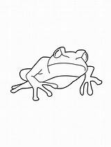 Frog Coloring Pages Printable Kids Cute Leap Bestcoloringpagesforkids Popular sketch template