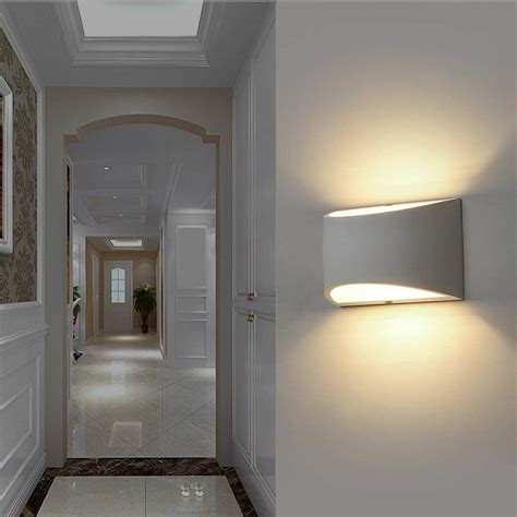 gliving led wall sconces sconce wall lighting   warm white modern wall light