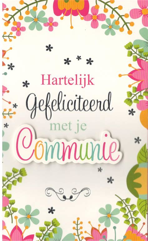 communiekaarten voor meisjes