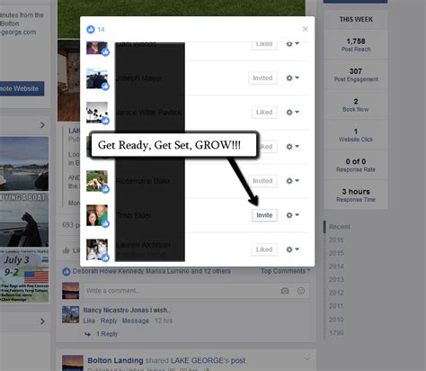 facebook invite button works mannix marketing
