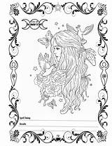 Fertility Spells Wicca Coloring sketch template