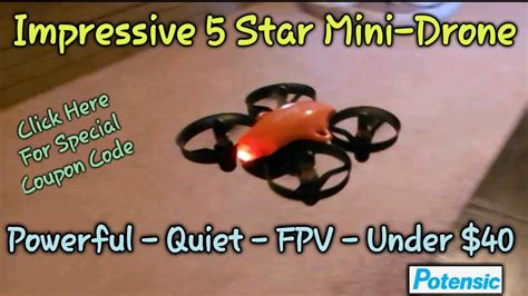 potensic aw mini drone review setup test flight coupon code awoff potensic drones