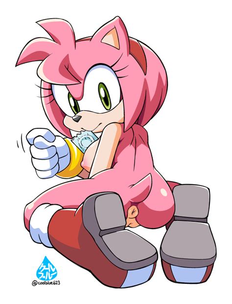 Rule 34 Amy Rose Anus Ass Black Nose Boots Bracelet Breasts Clothing