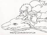 Coloring Spirited Pages Away Ghibli Studio Miyazaki Haku Deviantart Kimberly Castello Chihiro Sheets Getdrawings Colouring Hayao Getcolorings Comely Books sketch template
