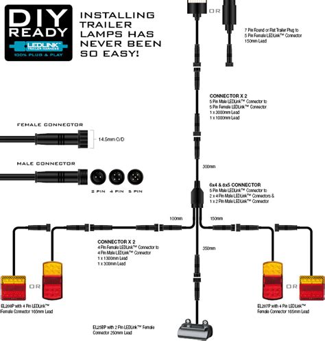 trailer light wiring kit led  trailer led wire kit easy  install