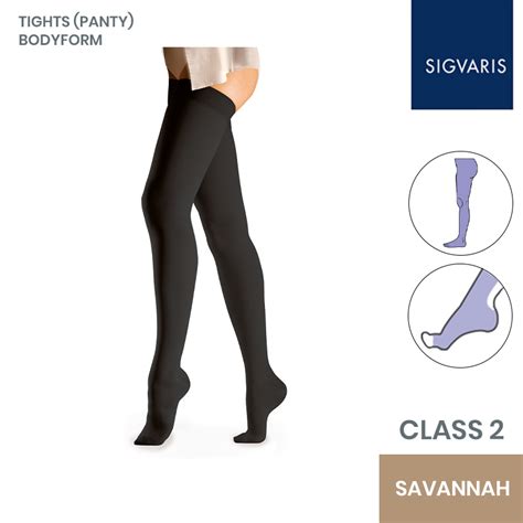 Sigvaris Savannah Bodyform Tights With Open Toe Health And Care