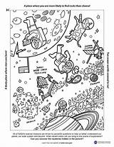 Nasa Coloring Template Webb Space English sketch template