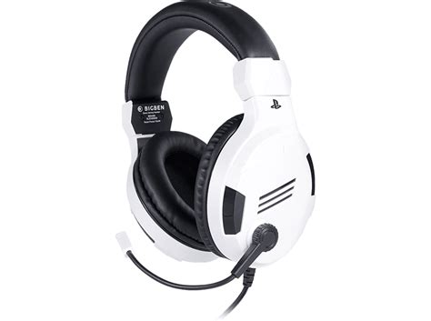 bigben stereo gaming headset fuer ps  ear gaming headset weissschwarz playstation