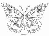 Butterfly Coloring Pages Monarch Morpho Wings Blue Easy Cut Getcolorings Printable Spring Color Template Butterflies sketch template