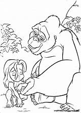 Tarzan Colorat Kleurplaten Gorilla P28 Planse Malvorlage Primiiani 1999 Desene Stemmen Stimmen sketch template
