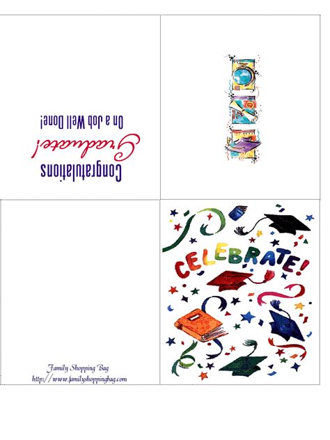 printable graduation cards  color  printable templates