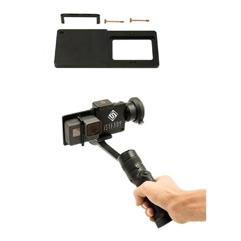 isteady smartphone handheld gimbal stabilizer clip mounting plate adapter  gc gc  pro