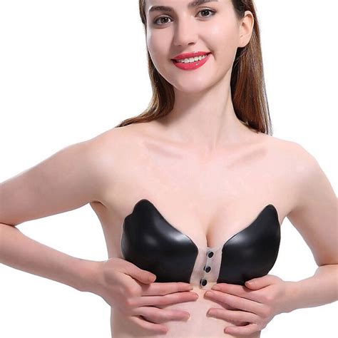 2017 new sexy push up fly bra silicone bralette invisible strapless