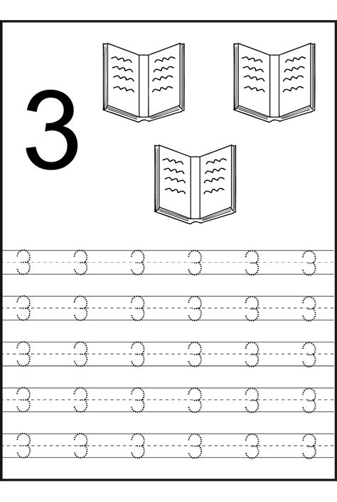 images  printables   year olds number  tracing