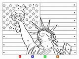 Flag Letter Color Coloring American 4th Kids July Liberty Choose Board Activity Miss Fun Pages sketch template