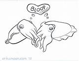 Cuttlefish Coloring Fish Drawing Cute Designlooter Drawings Search Google Printable Getcolorings 388px 74kb Choose Board sketch template