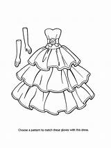Coloring Pages Gown Ball Printable Getdrawings sketch template