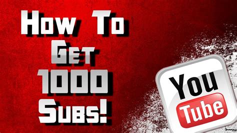 subs  youtube fast  subscriber tutorial  guide  thousand subs youtube