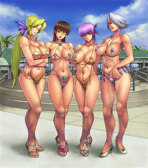 ayane christie helena douglas and lei fang dead or alive and dead or alive xtreme drawn by