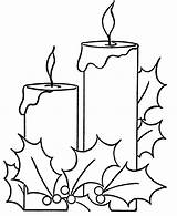 Candles Tocolor sketch template