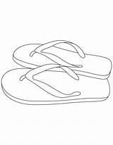 Slipper Colouring Pair Library Coloringhome Insertion sketch template
