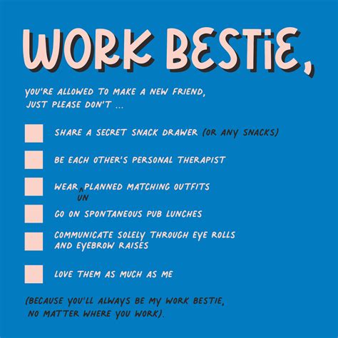 work bestie  youre leaving funny colleague card etsy uk