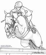 Horses Dressage Getdrawings Coloringpages2019 Thoroughbred sketch template