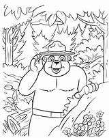Smokey Bear Coloring Pages sketch template