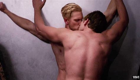 male celebrity adam senn gay kissing and shirtless