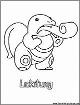 Lickitung Coloring Pages Fun sketch template