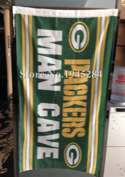 Green Bay Packers Man Cave Flag 3ftx5ft Banner 100d