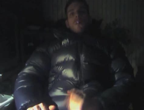 Fit Guy Jerking In Puffer Coat Gay Fetish Porn At