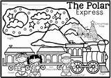 Coloring Pages Express Polar Christmas Writing Train Prompts Party sketch template