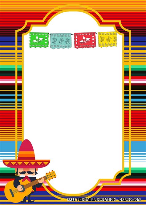 fiesta invitation template  addictionary