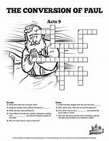 Crossword Saul Puzzles Acts Apostle Damascus Lesson Sharefaith sketch template