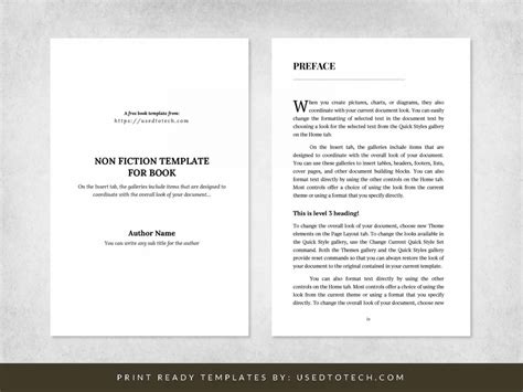 fiction template  book